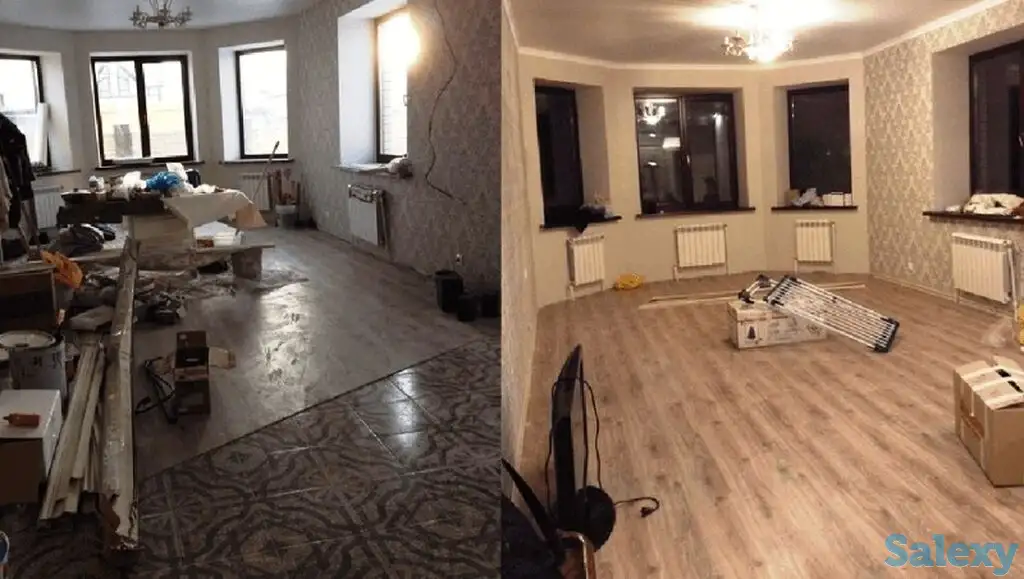 Генеральная влажная уборка после ремонта квартир домов коттеджей офисов магазинов кафе ресторан склад помещений, фотография 7