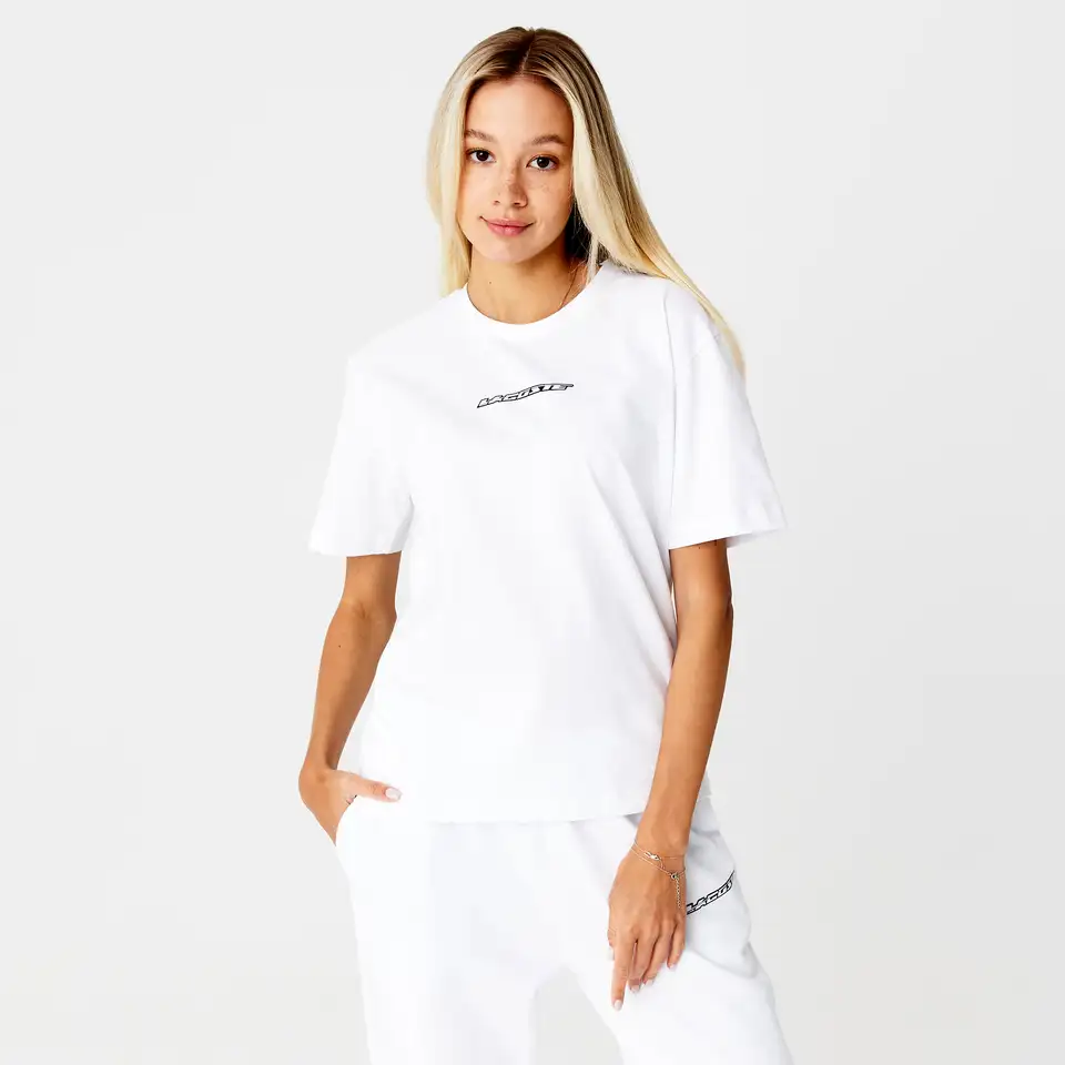 Женская футболка lacoste с контрастным принтом, фотография 1