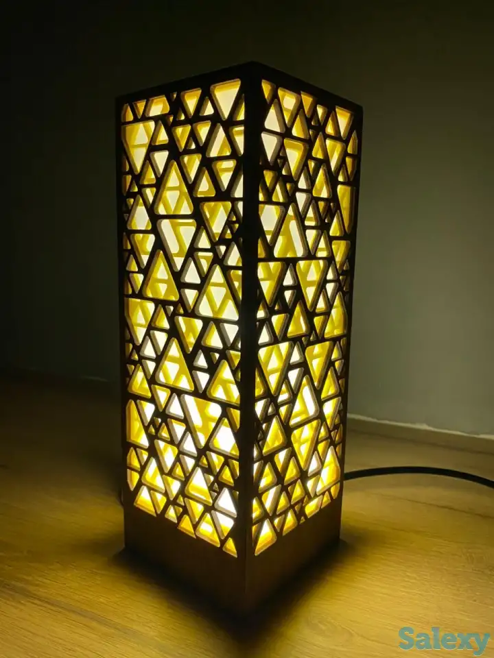 Желтый Интерьерный светильник - ночник, фотография 5