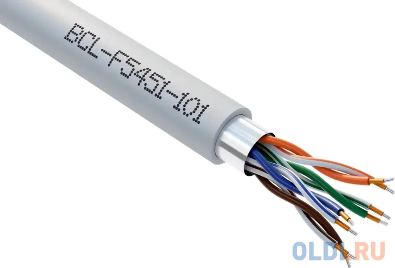 Кабель f/utp indoor 4 пары категория 5e bion одножильный омедненный алюминий, фотография 1