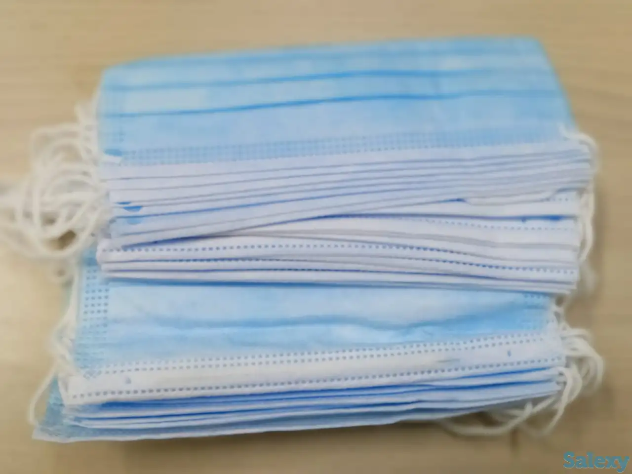 Маски трехслойные, одноразовые оптом, фотография 1