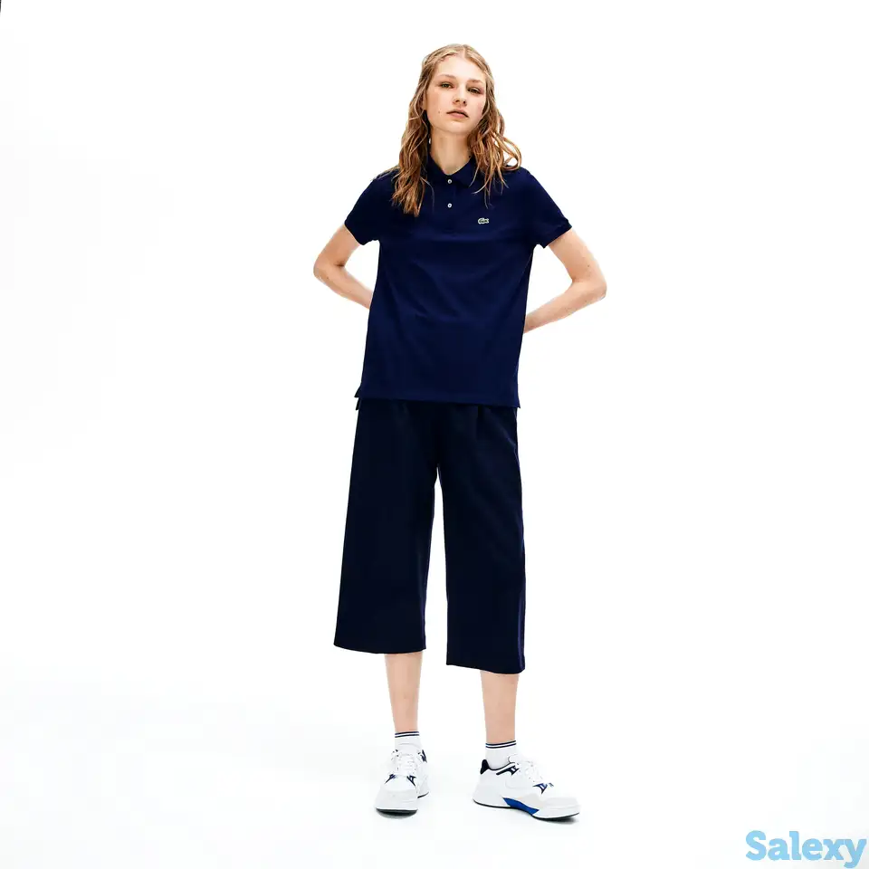 Женское поло lacoste classic fit из дыщащего хлопка peqie, фотография 1