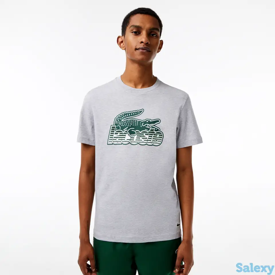 Мужская хлопковая футболка lacoste, фотография 1