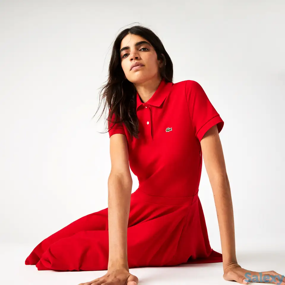 Женское платье-поло lacoste slim fit, фотография 1