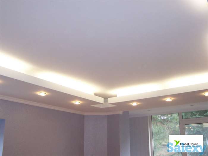 Монтаж сложных гипсокартонных потолков, фотография 1