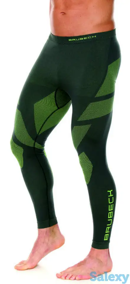 Термобрюки brubeck men dry graphite/green, фотография 12