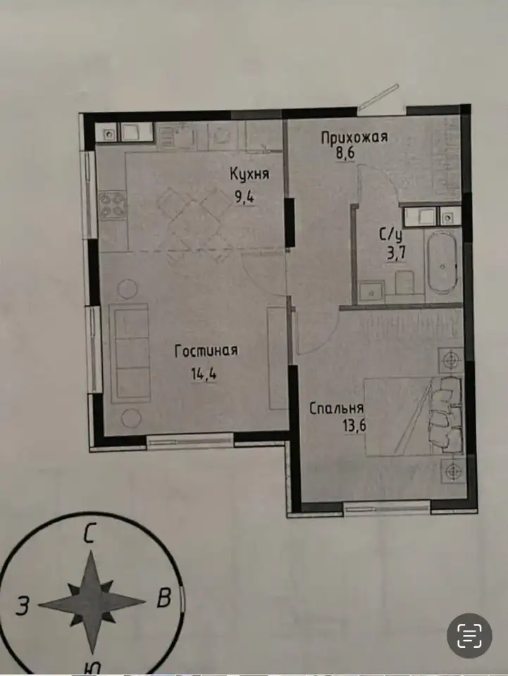 Продам квартиру, Бостандыкский район, Утепова-Кекилбая (район ТРЦ МегРозыбакиева), фотография 1