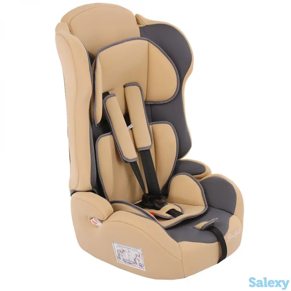 BAMBOLA Автомобильное кресло для детей 9-36 кг PRIMO Серый/Бежевый 2шт/кор, фотография 1