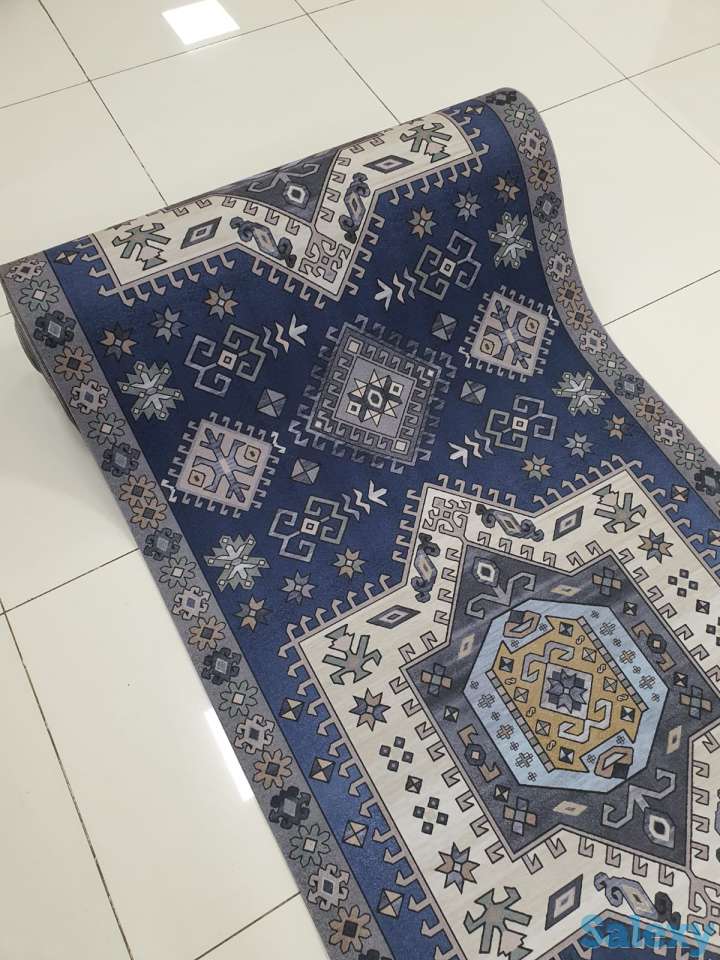Коврик Голубой Кечуа ковер ковровая дорожка Ширина 120 см, фотография 4