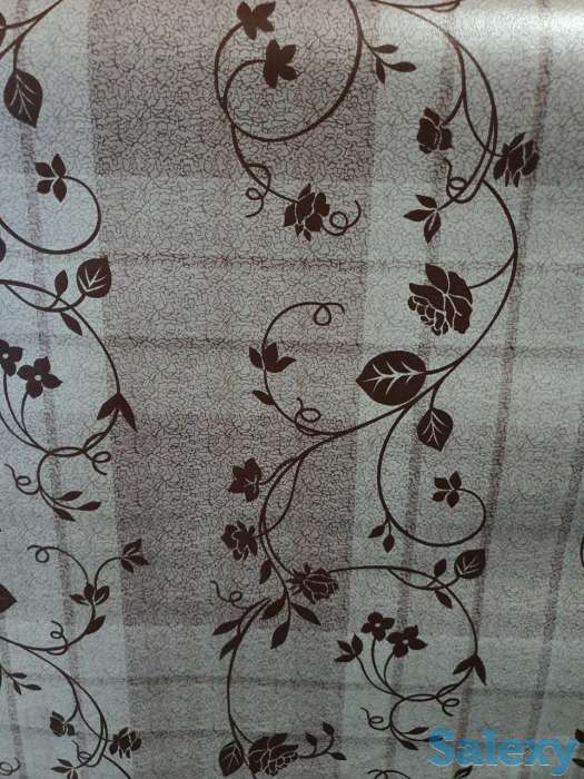 Клеенка скатерть с листочками, производство Турция, фотография 1