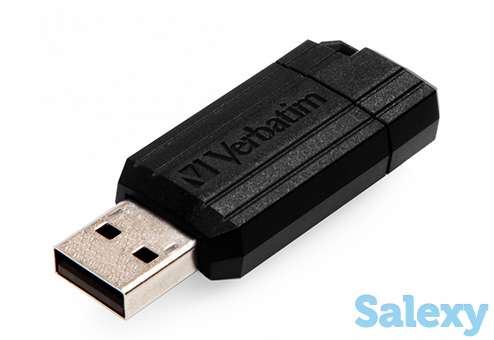 Флеш накопитель verbatim pinstripe 16gb usb 2.0 (49063). черный, фотография 2