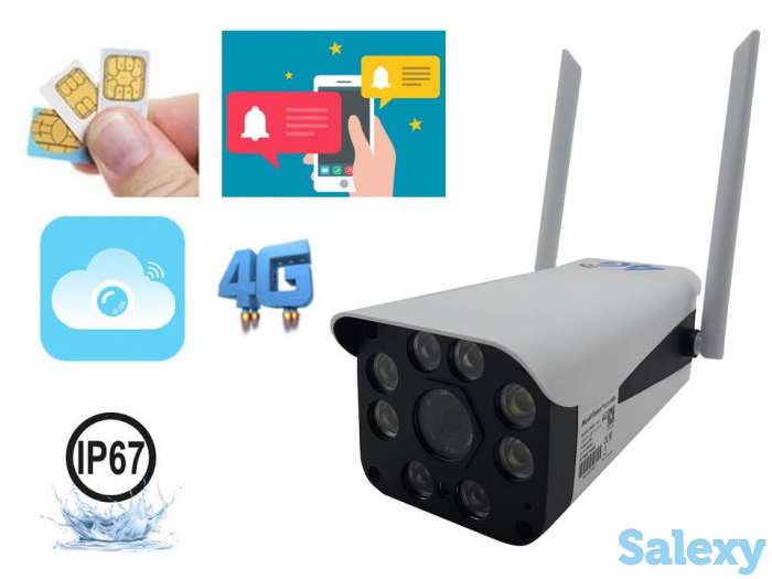Продам беспроводную 4G камеру видеонаблюдения с сим картой, уличная, день/ночь, 1080P, MV 2BP4G3, фотография 1