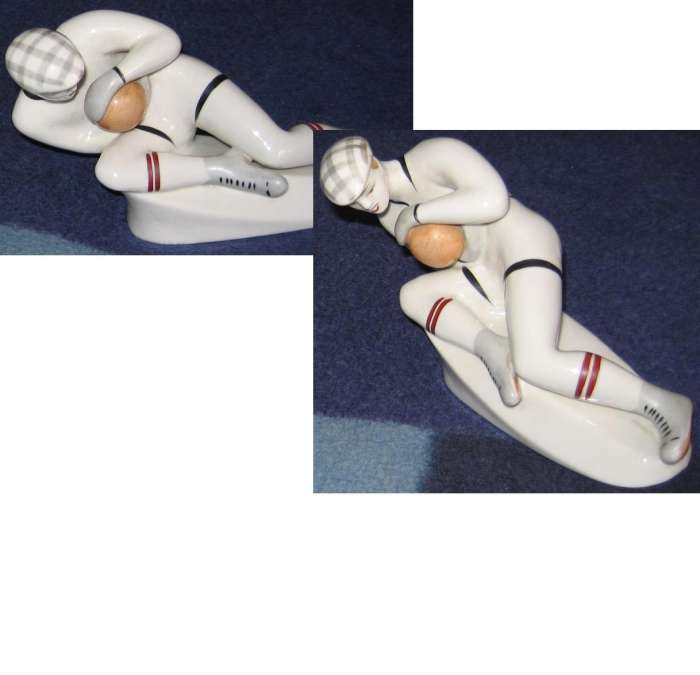 Футбольный вратарь фарфор, фотография 1