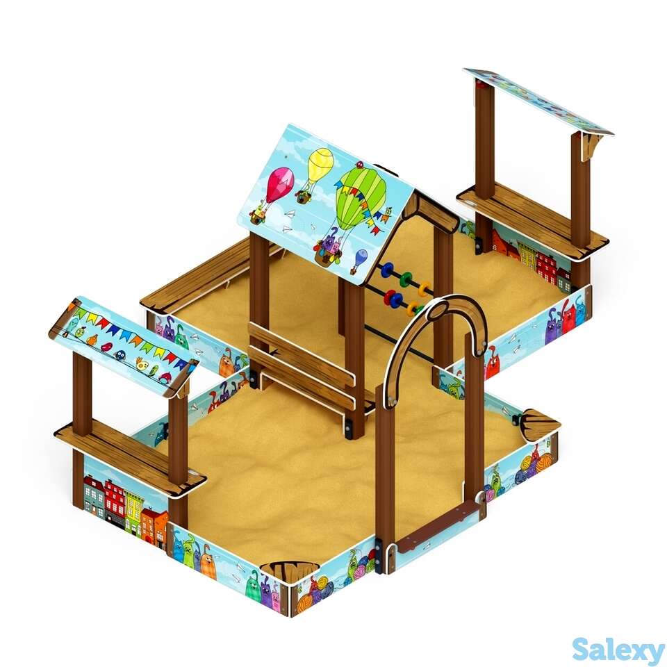 Песочный дворик большой ио 6.01.03-03 (коты), фотография 1