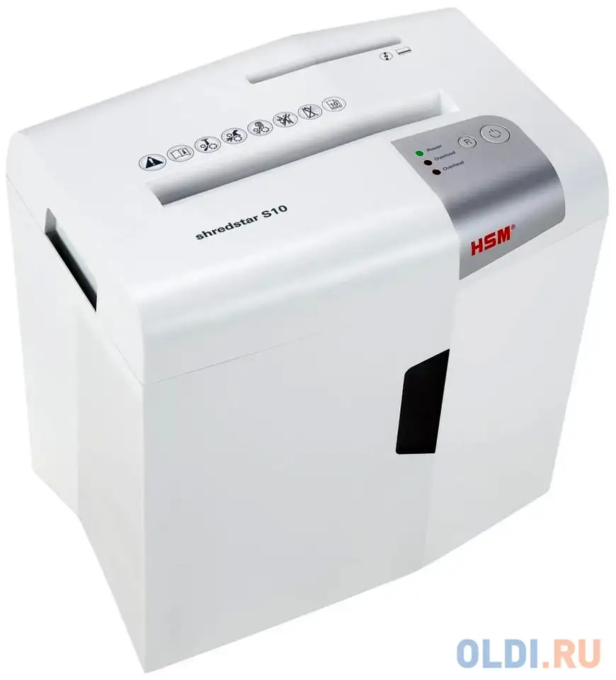 Уничтожитель бумаг hsm shredstar s10-6 12лст 18лтр 1042121, фотография 1