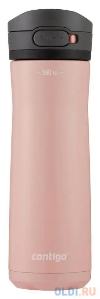 Термокружка для напитков contigo jackson chill 2.0 0.59л. розовый/черный (2156482), фотография 1
