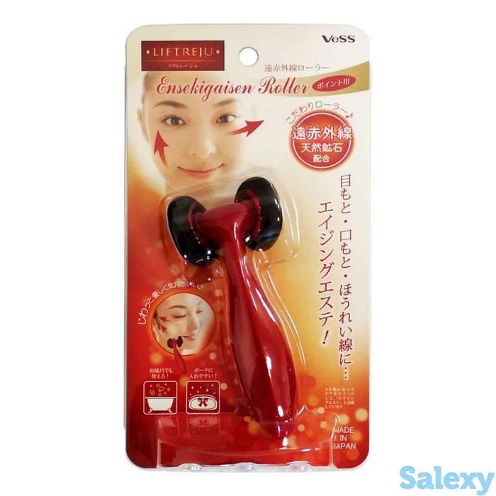 Роликовый массажер для лица с минералами vess liftreju face roller, фотография 1
