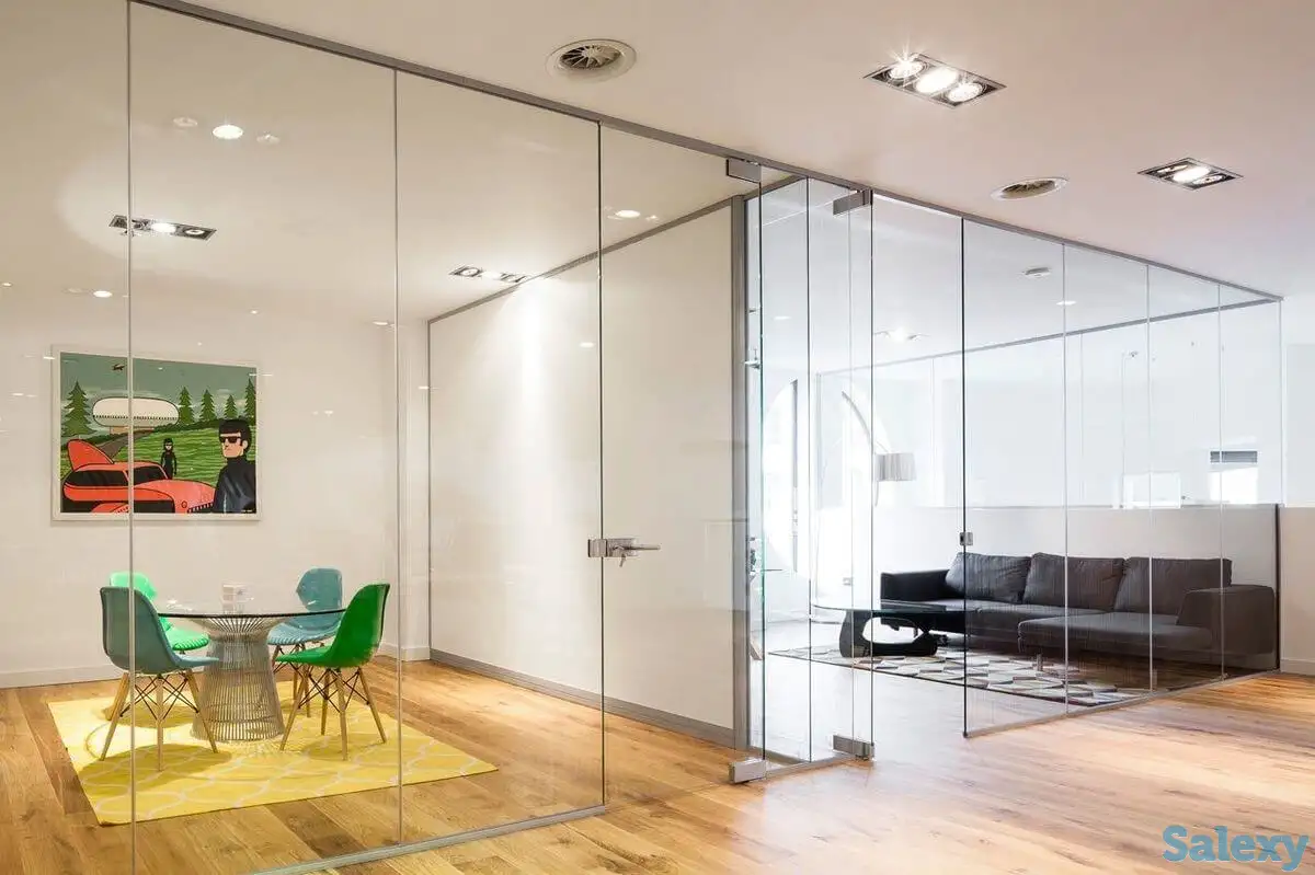 Цельностеклянные перегородки, фотография 1