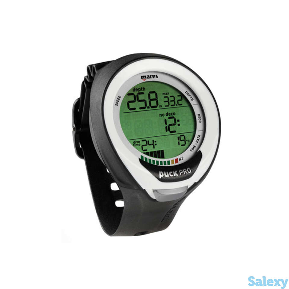 Компьютер для дайвинга mares puck pro+ - цв.черно-белый, фотография 1