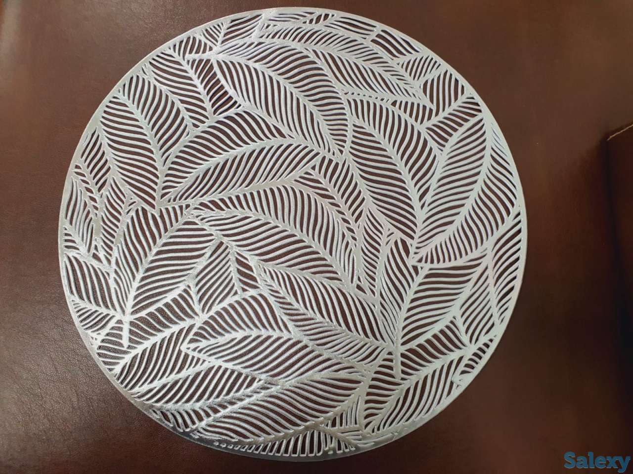 Подтарельники под золото и серебро, качественный материал, ракушки, фотография 5