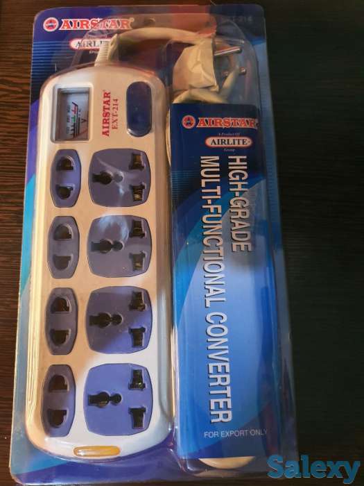 Переноска, удлинитель 3 Метра, 8 розеток под любой стандарт, фотография 5