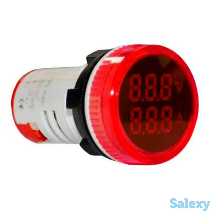 Индикатор значения напряжения и тока AD22-RAV красный Энергия, 200 шт, фотография 1