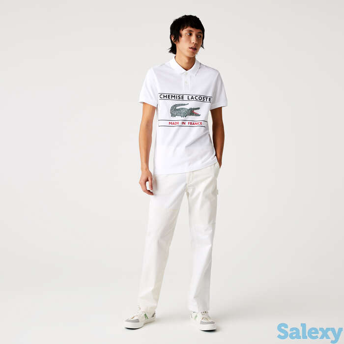 Мужское поло lacoste classic fit из органического хлопка, фотография 1