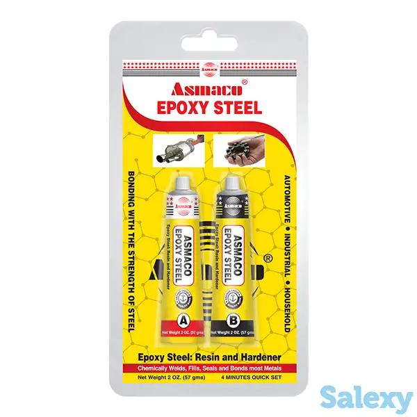 Asmaco эпоксидный стальной клей (epoxy steel) 57 гр, фотография 1