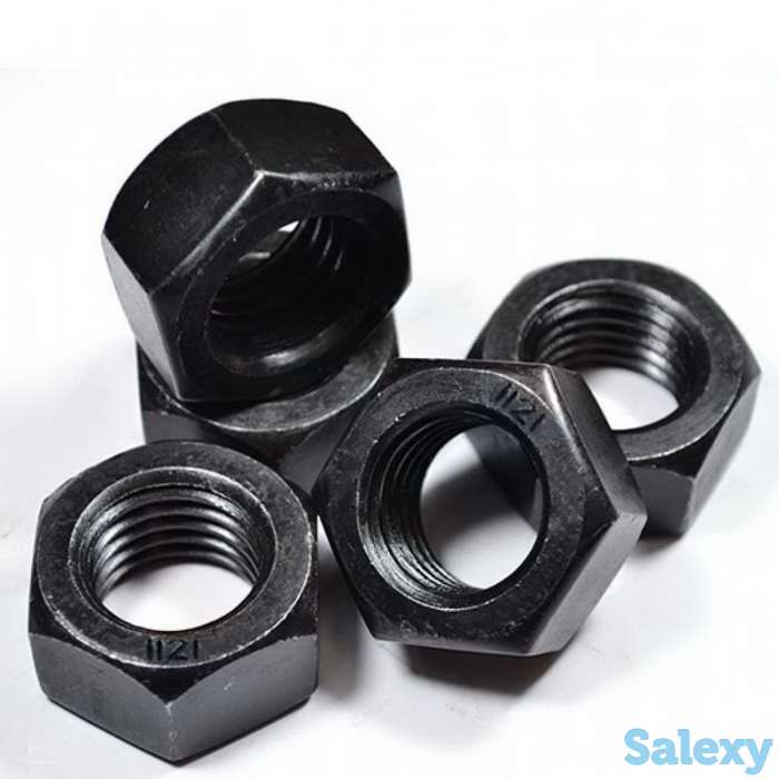 Гайка без покрытия черная, фотография 1