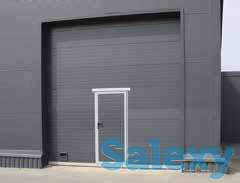 Секционные противопожарные ворота 3000 х 2500  со встроенной калиткой, фотография 3