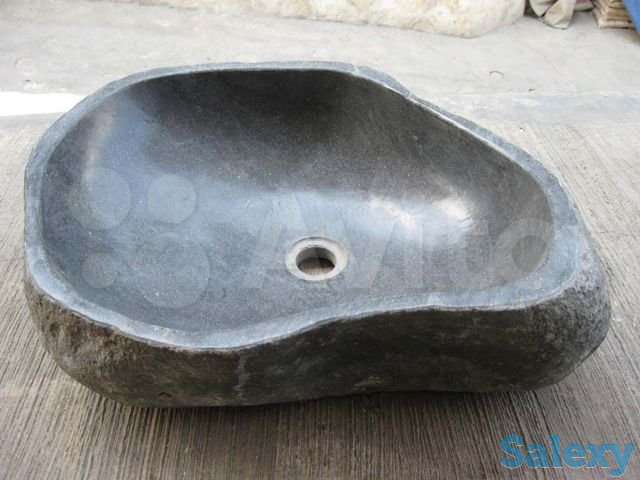 Раковины из камня. Раковина черно-серая 52х43, фотография 1