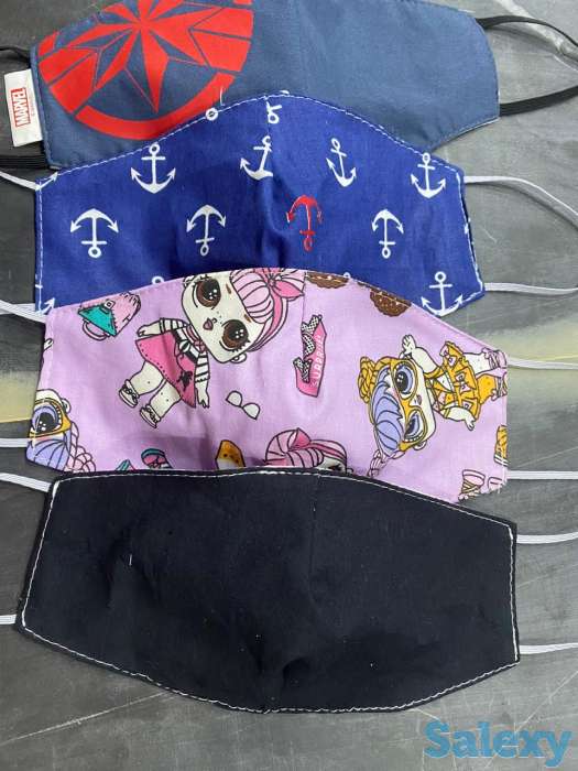 Многоразовые х/б маски. Минимальный заказ 1000 шт., фотография 1