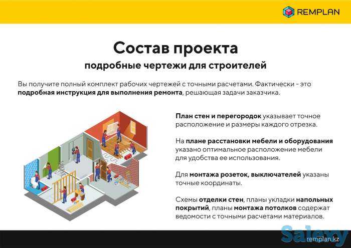 Технический дизайн-проект интерьера. Технический проект ремонта., фотография 6
