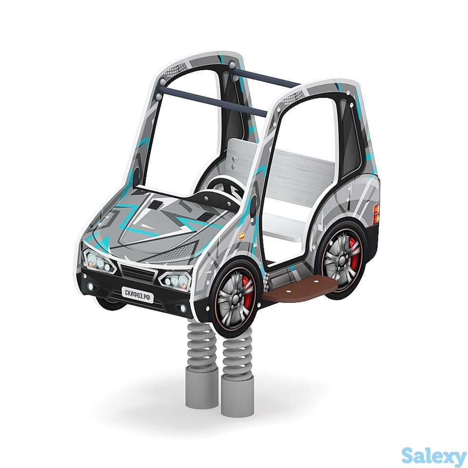 Качалка на пружине машинка (средняя) ио 23.03.01-04, фотография 1