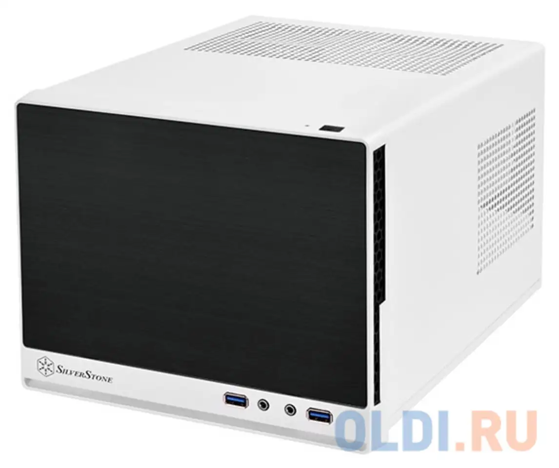 Корпус mini-itx silverstone sst-sg13wb-q без бп чёрный белый, фотография 1