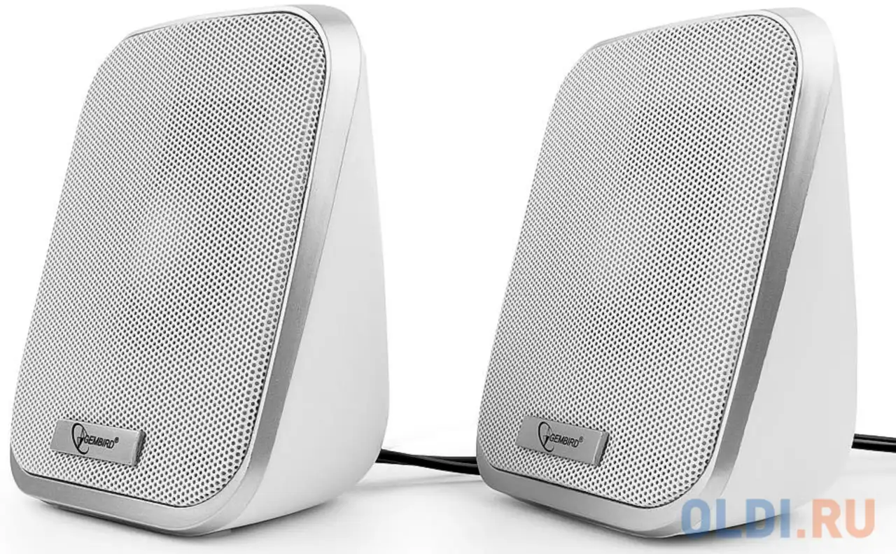 Колонки gembird spk-100-w 2х3 вт белый, фотография 1