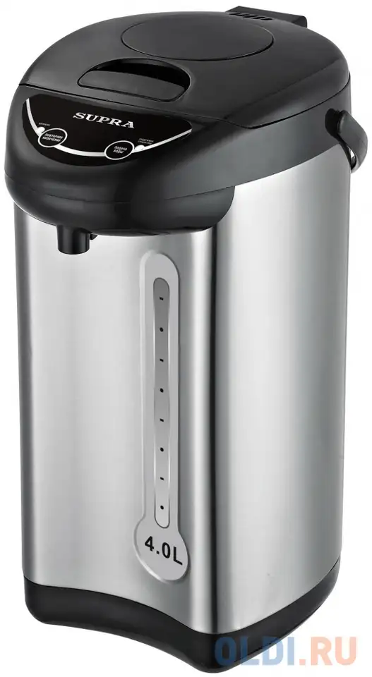 Термопот supra tps-4001s 800 вт серый 4 л металл/пластик, фотография 1