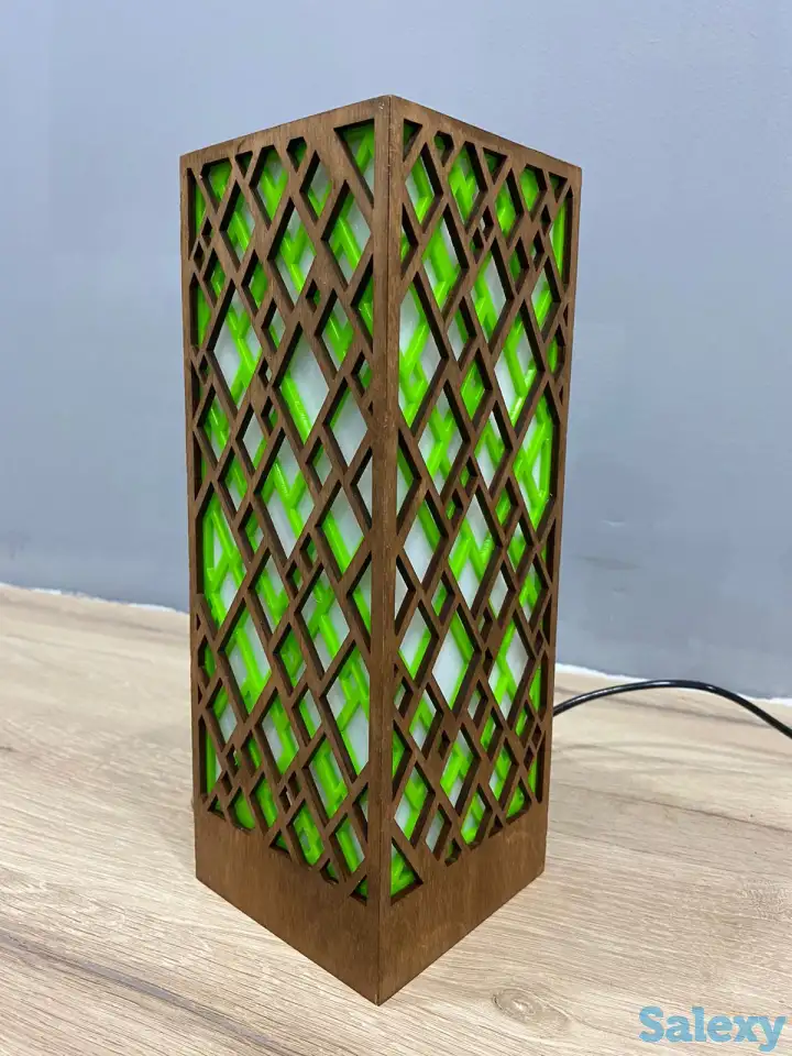 Зелёный Интерьерный лампа-ночник, фотография 8
