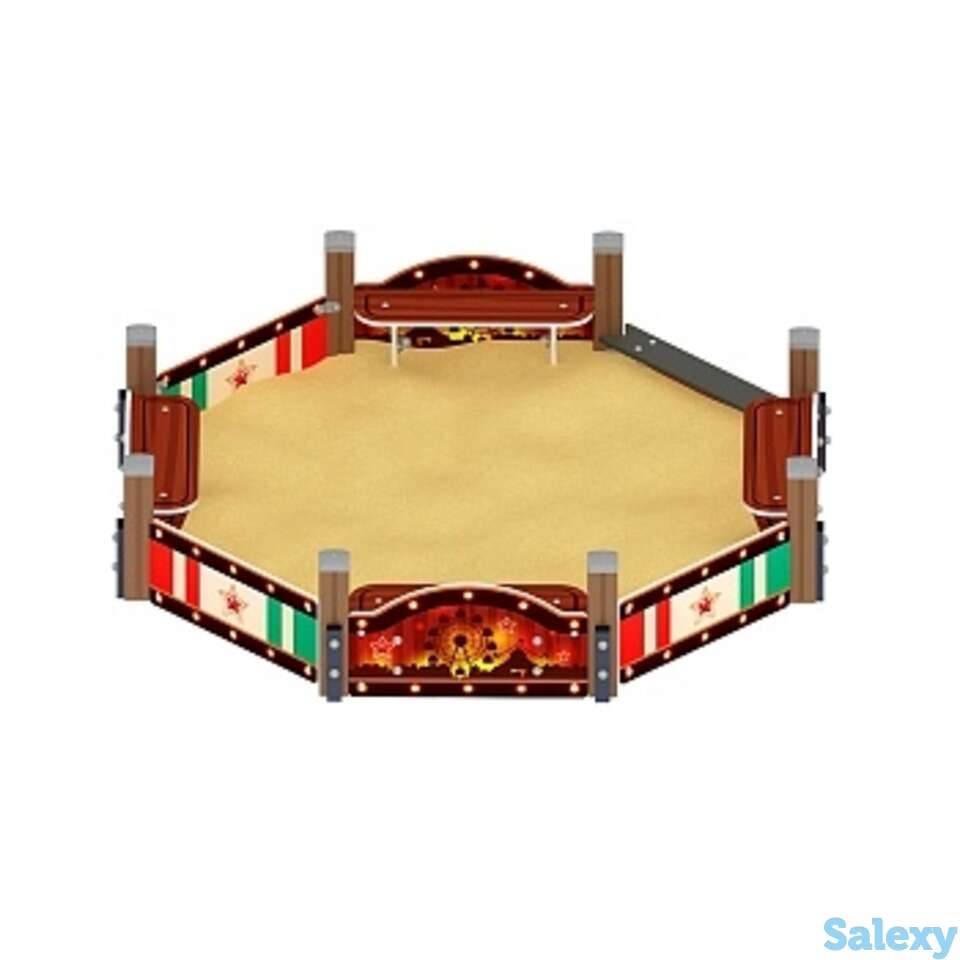 Песочница восьмигранная карнавал (шапито) - ио 5.01.04-20, фотография 1