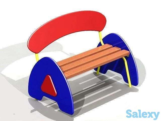 Скамейка детская для игровой площадки, фотография 1