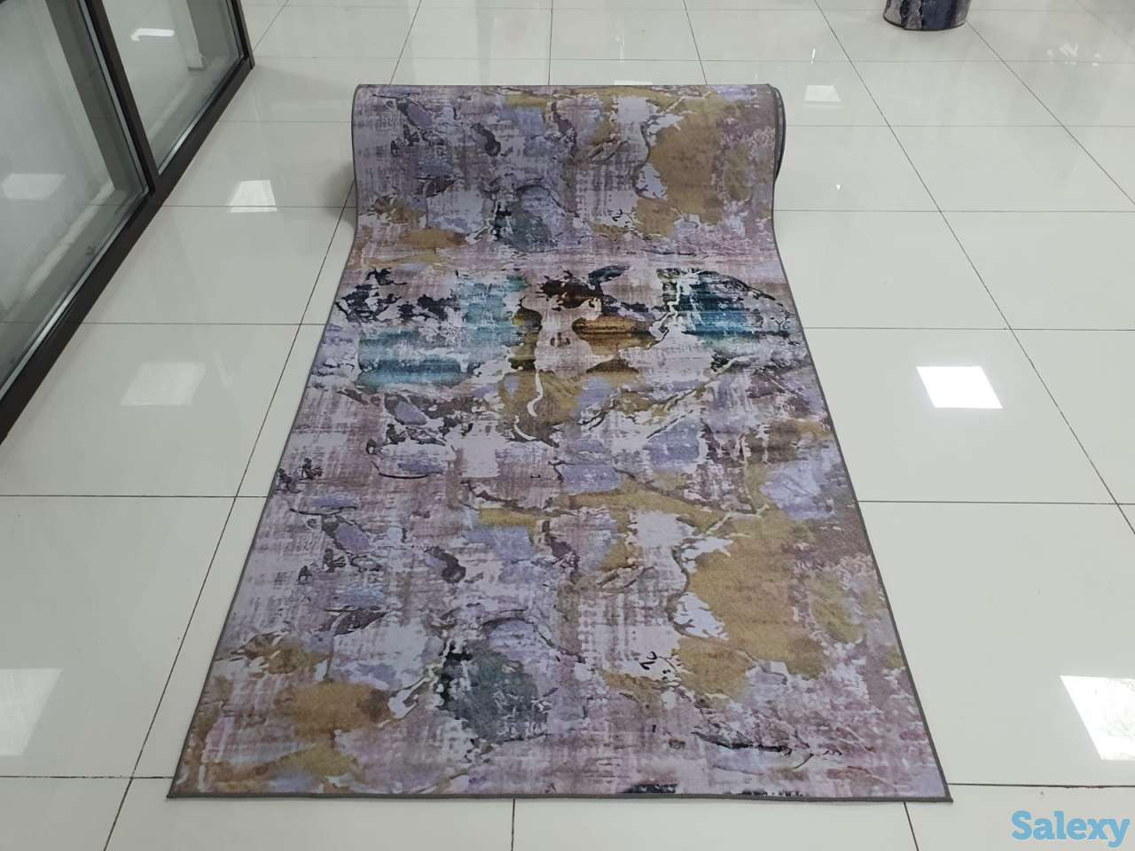 Тренд ковровая дорожка с красками, коврик метражом 120см, фотография 2