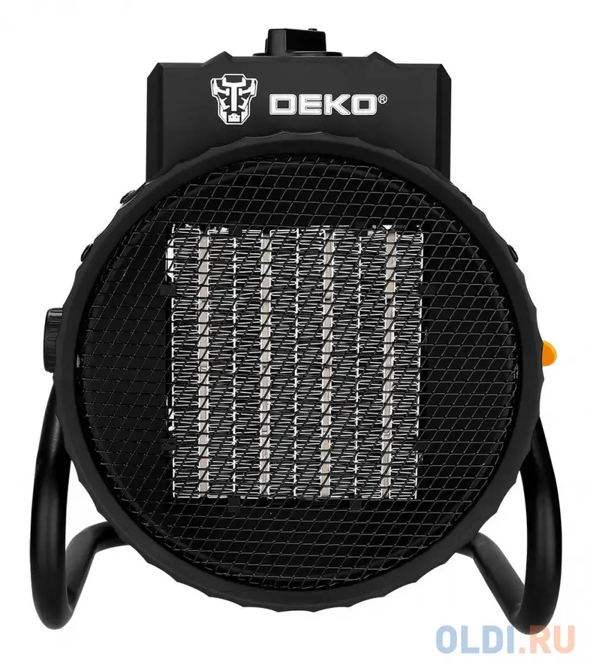 Тепловая пушка электрическая deko dkih2200w 2200вт оранжевый, фотография 1