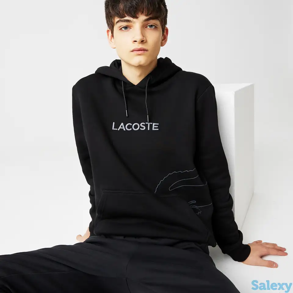 Мужская толстовка lacoste с капюшоном, фотография 1