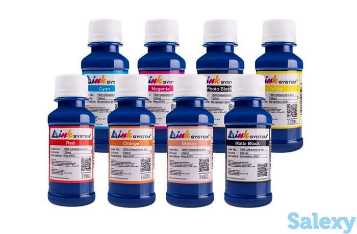 Комплект ультрахромных чернил inksystem для epson r1900 100 мл. (8 цветов), фотография 1