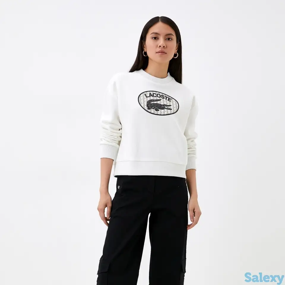 Женская толстовка lacoste из смеси хлопка, фотография 1