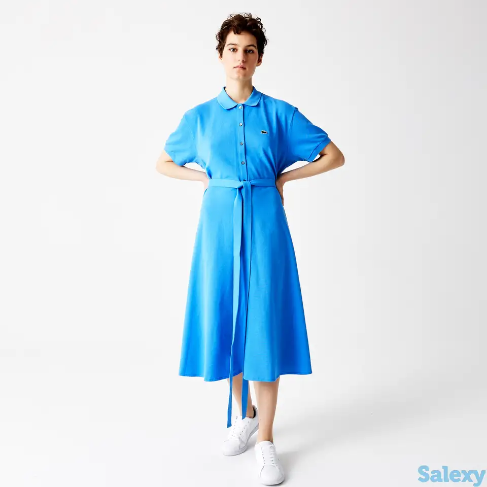 Женское платье-поло lacoste с поясом, фотография 1