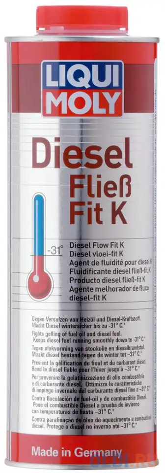 Дизельный антигель liquimoly diesel fliess-fit k 1878, фотография 1