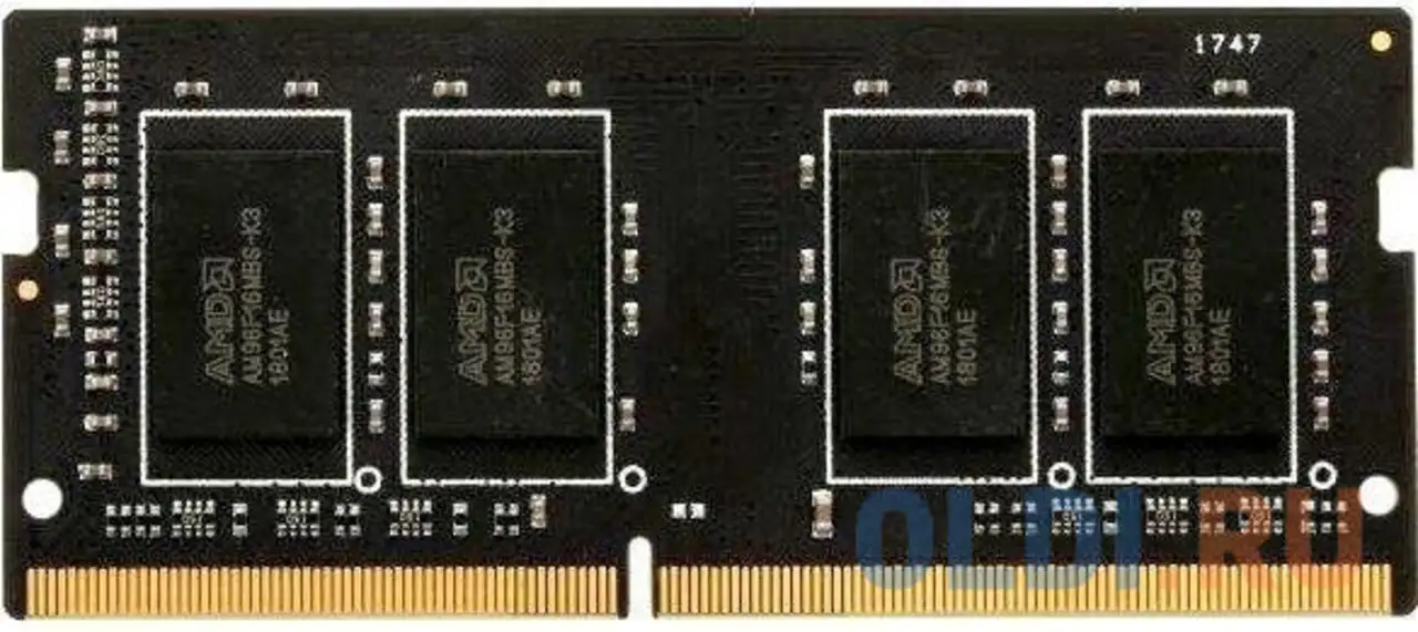 Оперативная память для ноутбука amd r944g3206s1s-u so-dimm 4gb ddr4 3200 mhz, фотография 1