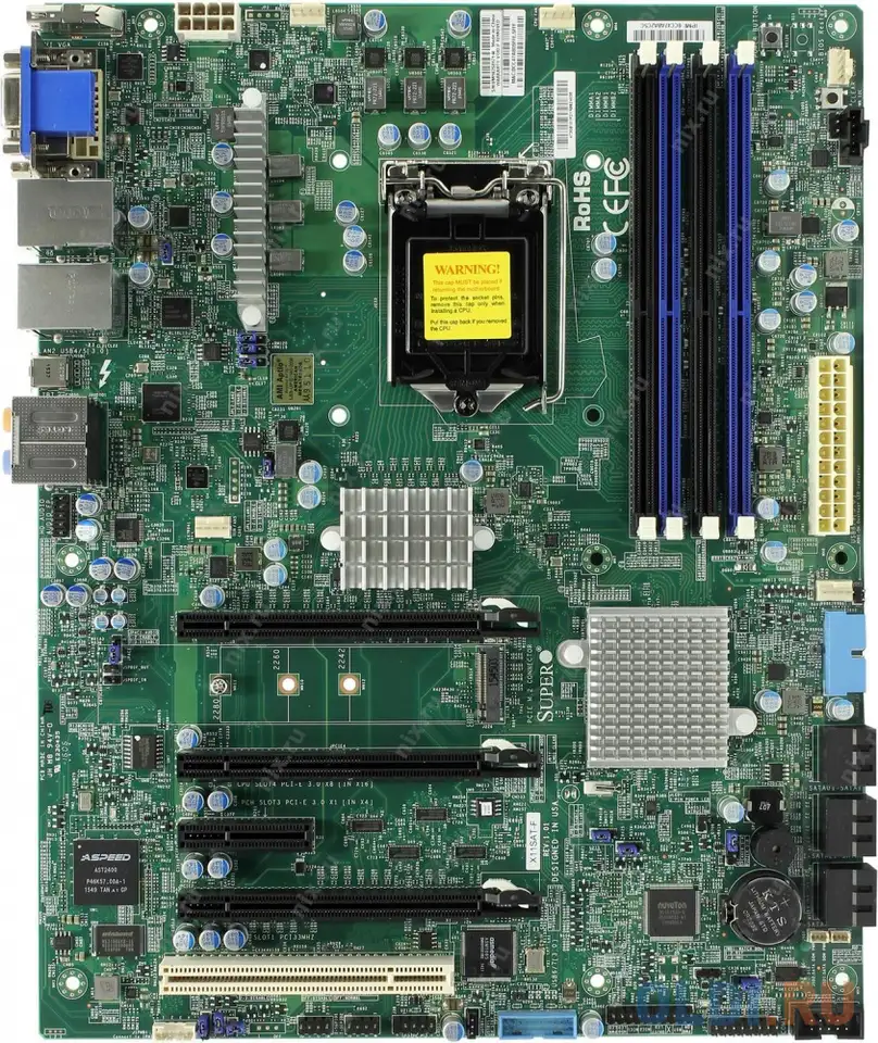 Материнская плата supermicro mbd-x11sat-f-b socket 1151 c236 4xddr4 3xpci-e 16x 6, фотография 1