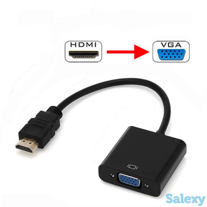 Переходник адаптер конвертер HDMI - VGA, Display Port - VGA, фотография 1